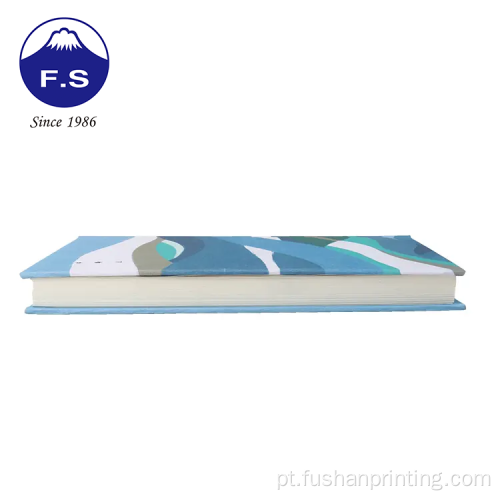 Impressão de seda personalizada Planejador de tecidos de papel de reciclagem de capa dura